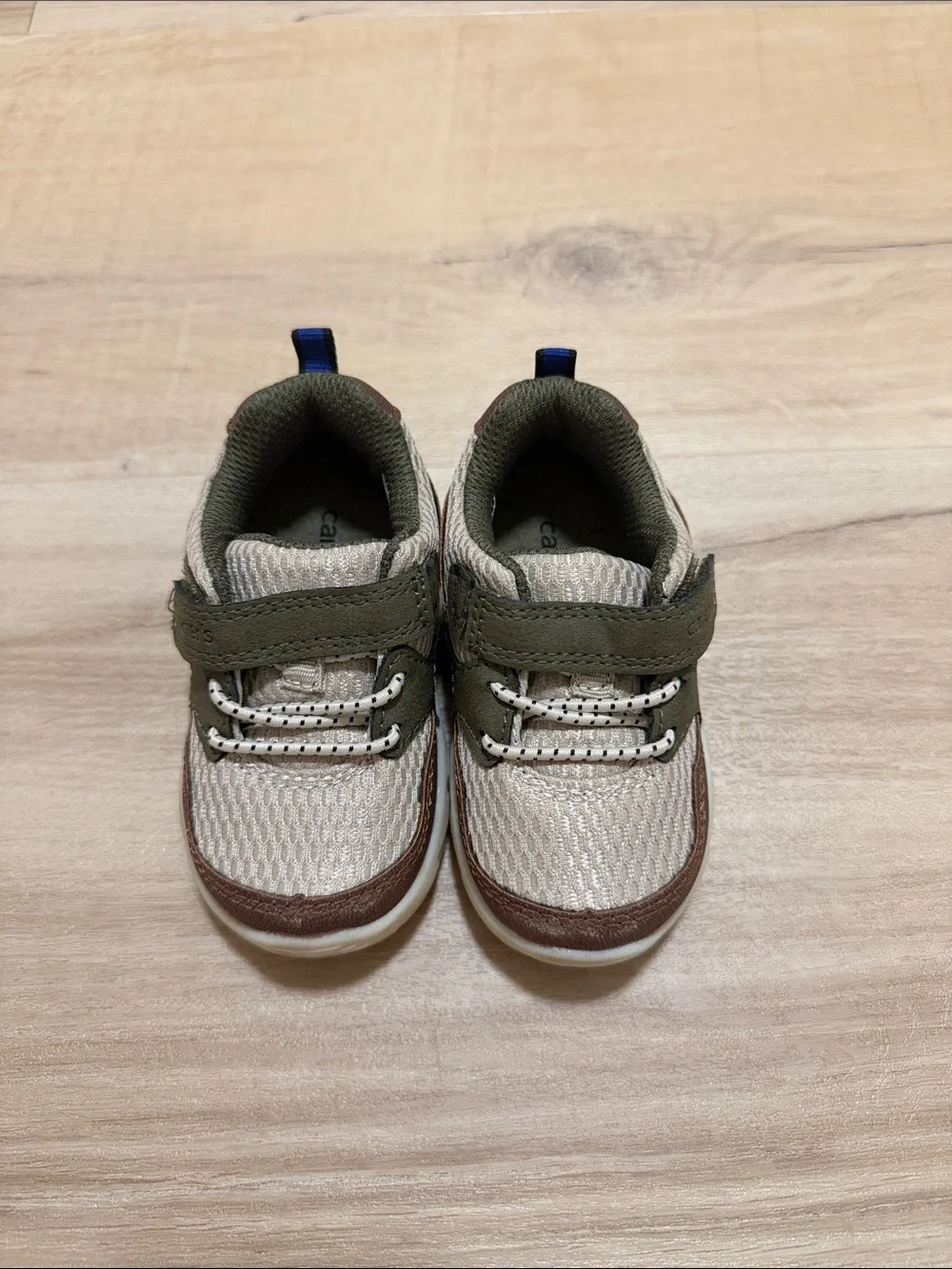 Carter's Beige, Olive & Brown Toddler Sneakers